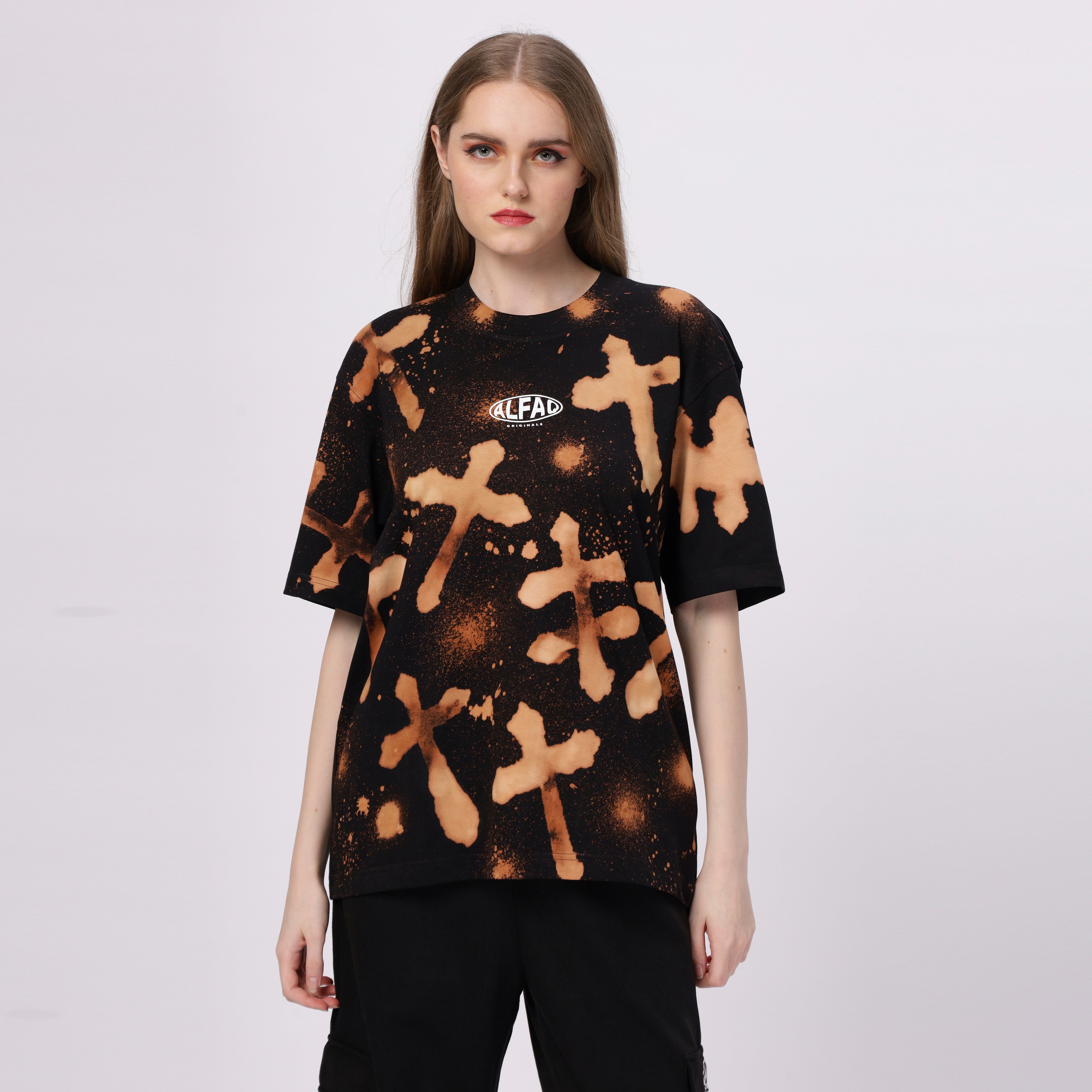 Alfaq Orignal Cross Oversized Tshirt - Alfaq